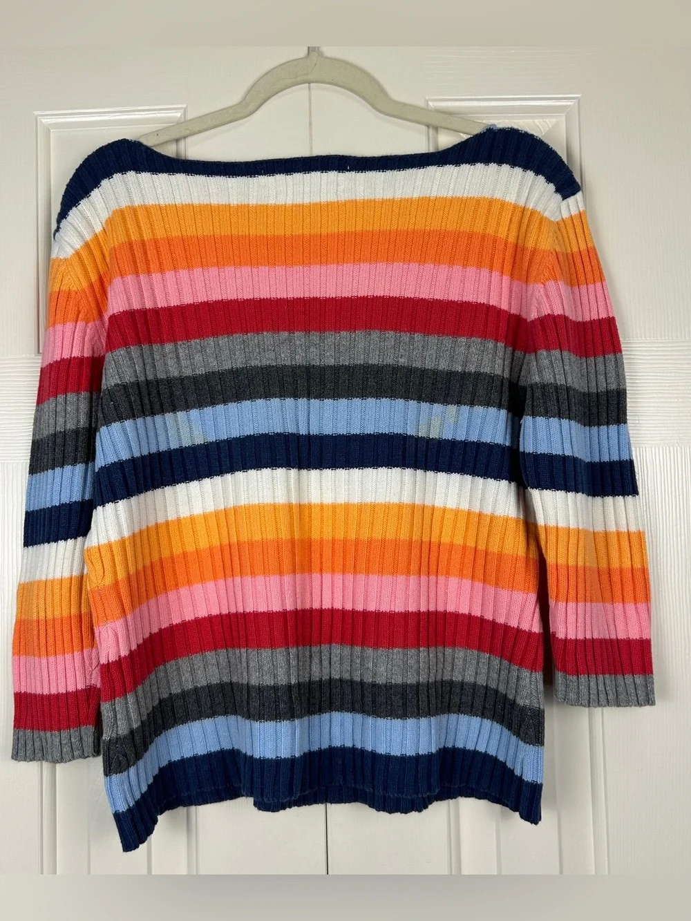 Vintage Y2K Tommy Hilfiger Striped Knit Sweater